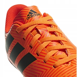 Las botas de fútbol adidas Nemeziz 18.4 FxG Jr DB2355 multicolor naranja 3