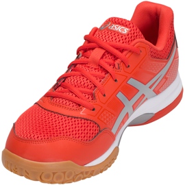 Zapatillas de voleibol Asics Gel-Rocket 8 B706Y 0693 para hombre multicolor naranja 3