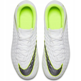 Zapatos de fútbol Nike Hypervenom 3 Club Fg Jr AJ4146 107 blanco blanco 3