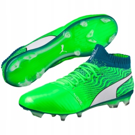 Botas de fútbol Puma One 18.1 Fg Green Gecko 104527 06 verde 3