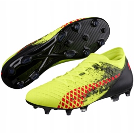 Zapatos de fútbol Puma Future 18.4 Fg Ag amarillo-negro 104344 01 4