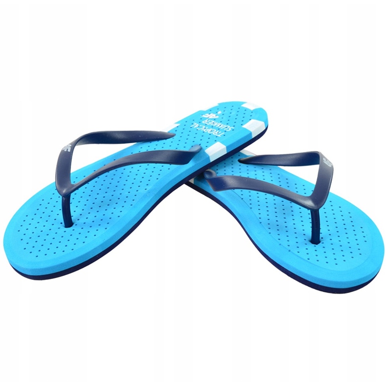 Pantuflas 4F H4L18 KLD003 celeste azul 1