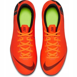 Zapatos de fútbol Nike Mercurial Vapor 12 Club Mg Jr AH7350 810 naranja naranja 1