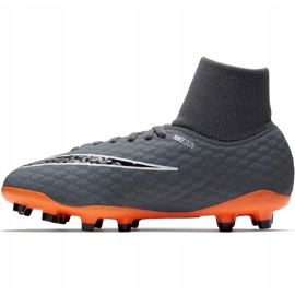 Zapatillas de fútbol Nike Hypervenom Phantom 3 Academy Df Fg Jr AH7287 081 multicolor gris 2