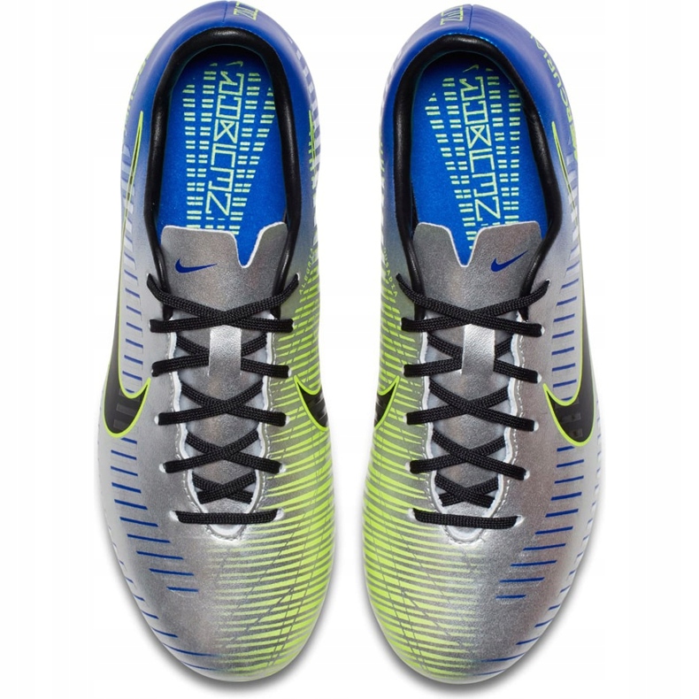 Calzado de fútbol Nike Mercurial Victory 6 Neymar Fg Jr 921488407 gris plata 1