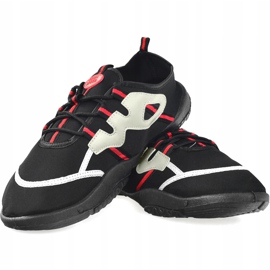 Zapatillas de playa aqua-speed en negro, gris y rojo 19A 1