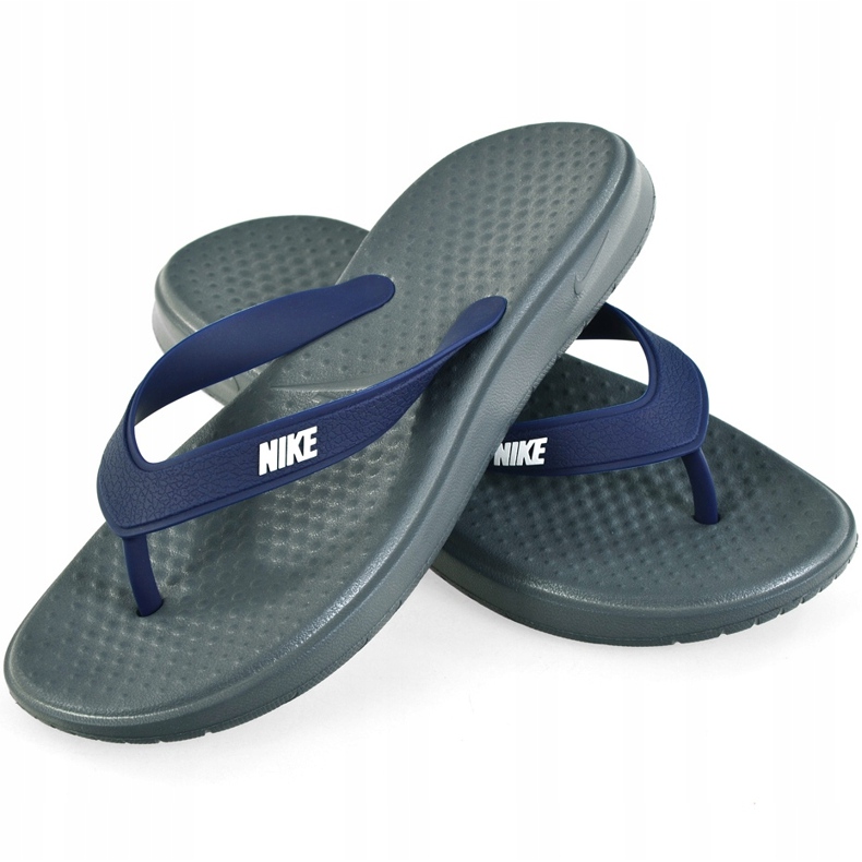 Chanclas Nike Solay Thong 882690001 para hombre azul marino gris 1