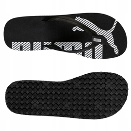 Pantuflas de hombre Puma Epic Flip V2 negras y blancas 360248 03 blanco negro 1