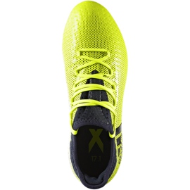 Botas de fútbol adidas X 17.1 Fg Jr S82297 multicolor verde 1