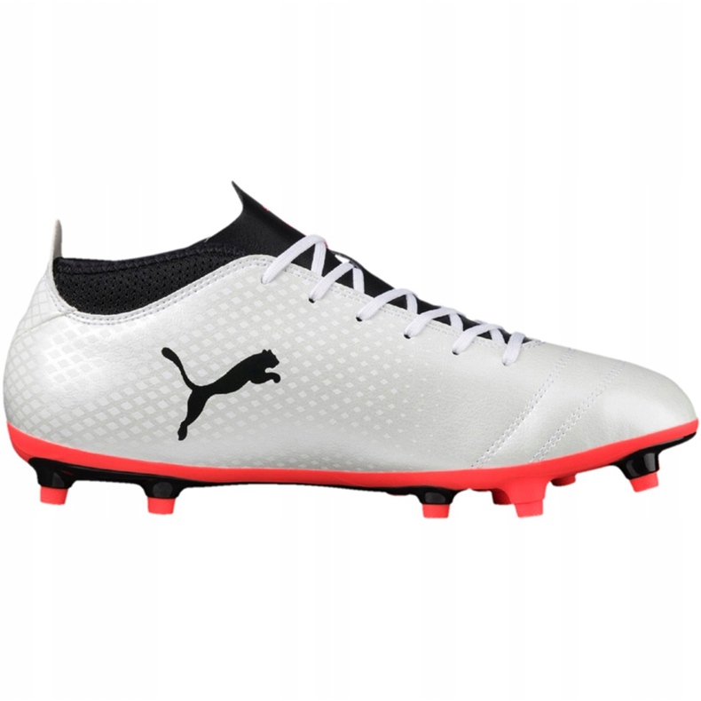 Botas de fútbol Puma One 17.4 Fg blanco-negro-rojo 104075 01 multicolor 1