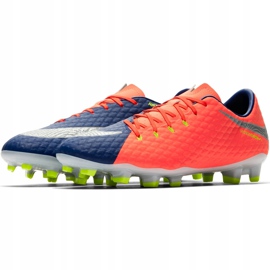 Botas de fútbol Nike Hypervenom Phelon Iii Fg 852556409 negro, morado, naranja naranja 3