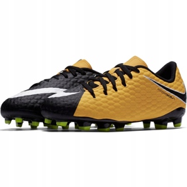 Zapatillas de fútbol Nike Hypervenom Phalon Iii Fg Jr 852595801 amarillo amarillo 2