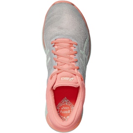 Zapatillas de running de mujer Asics Fuze X Rush T768N-9687 rosado gris 2