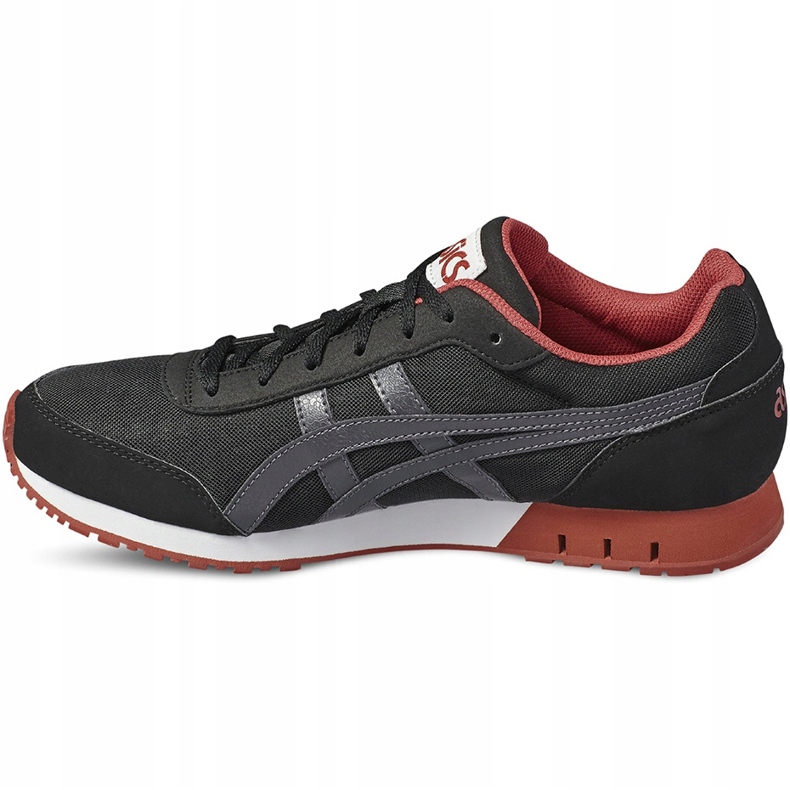 Zapatillas de hombre Asics Curreo HN537-9095 negro rojo 1