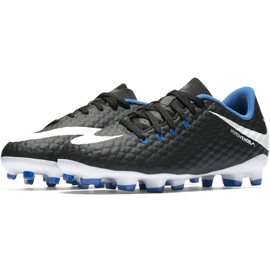 Botas de fútbol Nike Hypervenom Phelon Iii Fg Jr 852595002 negro negro 3