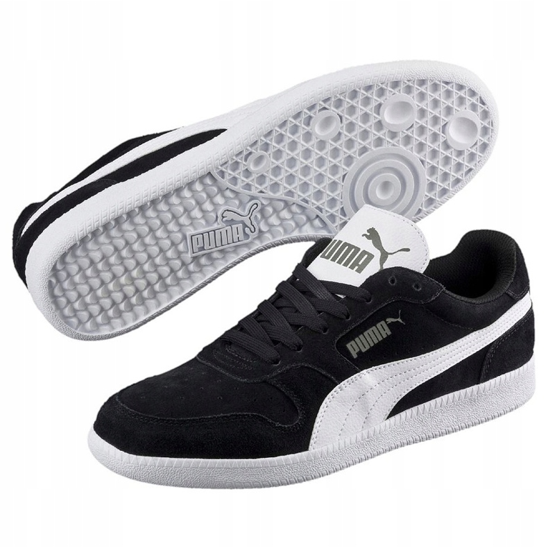 Puma Icra Trainer Sd negro y blanco 356741 16 zapatos 1