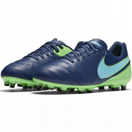 Zapatillas de fútbol Nike Tiempo Legend Vi Fg Jr 819186443 azul marino 3