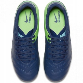 Zapatillas de fútbol Nike Tiempo Legend Vi Fg Jr 819186443 azul marino 1