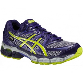 Zapatillas para correr Asics Gel Pulse 6 Gtx T4A9N-3605 para mujer azul marino multicolor 4
