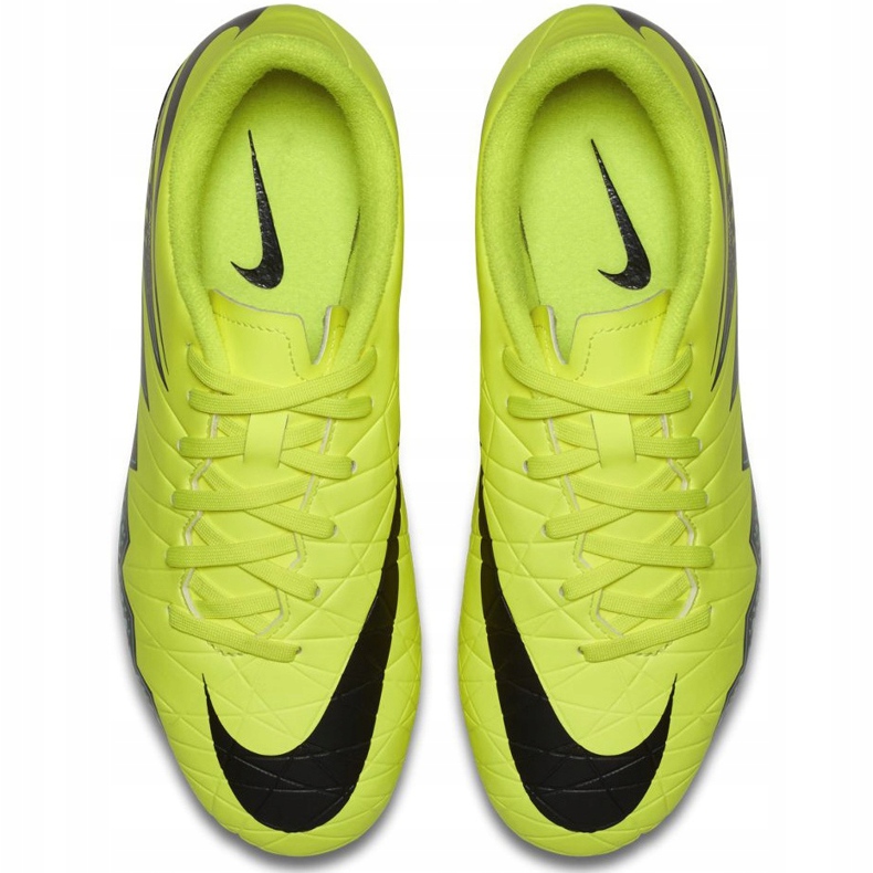 Zapatillas de fútbol Nike Hypervenom Phelon Ii Fg Jr 744943703 amarillo 1