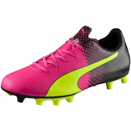 Botas de fútbol Puma Evo Speed ​​5.5 Fg 103596 01 amarillo, amarillo, rosa amarillo 3