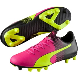 Botas de fútbol Puma Evo Speed ​​5.5 Fg 103596 01 amarillo, amarillo, rosa amarillo 4