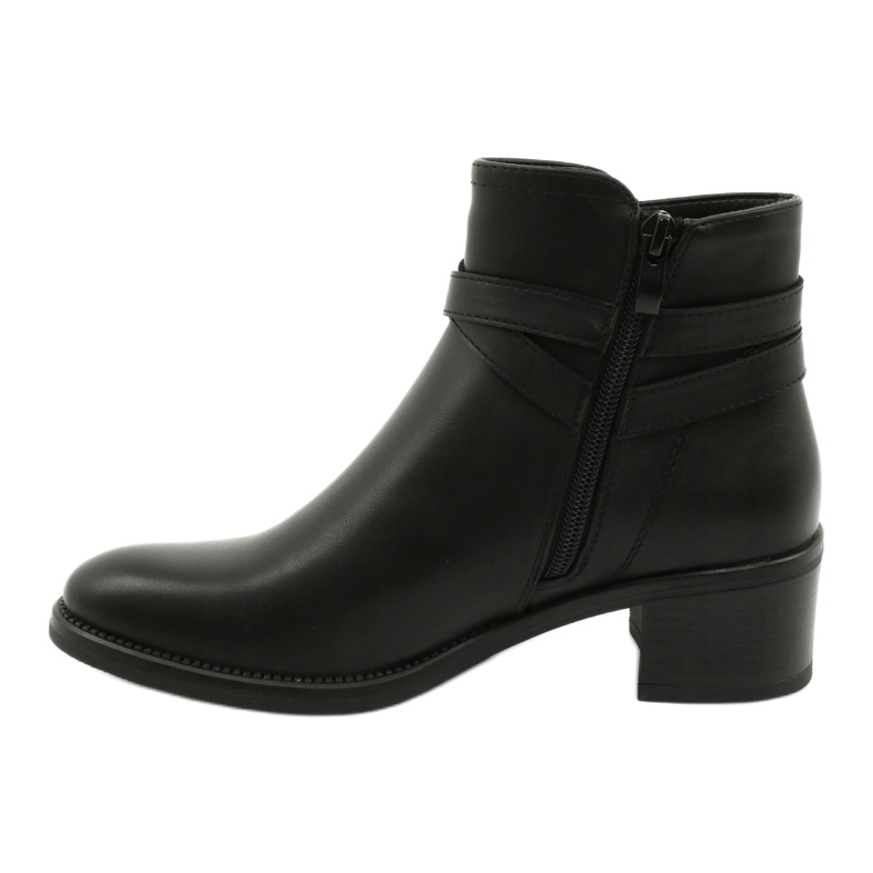 Botas decoradas con rayas Sergio Leone BT616 negro 1