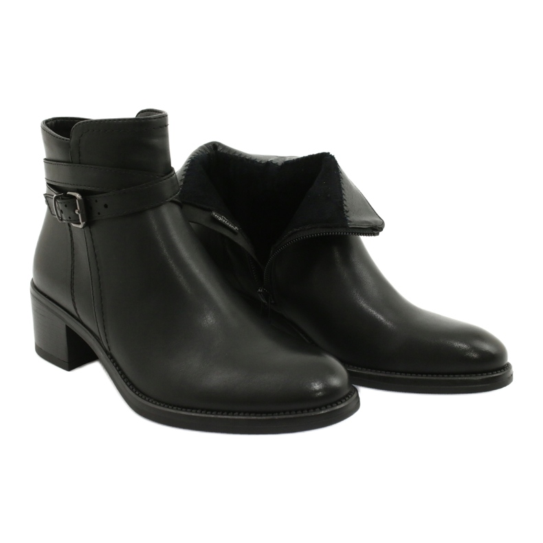 Botas decoradas con rayas Sergio Leone BT616 negro 4