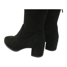 Botas largas mujer ante lycra Sergio Leone KZ281 negro 5
