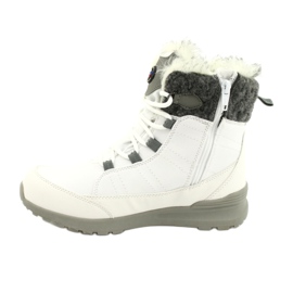 Botas de nieve softshell con membrana American Club SN26 / 20 blanca blanco gris 1