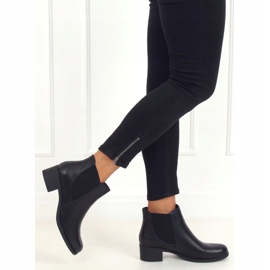 Botines Chelsea negros para mujer 8B875 Negro 2