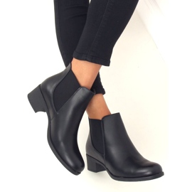 Botines Chelsea negros para mujer 8B875 Negro 3