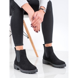 Bello Star Botines Chelsea de ante negro 2 Bello Star Botines Chelsea de ante negro 2