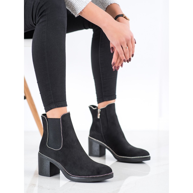 Bella Star Botines Chelsea decorados negro 2