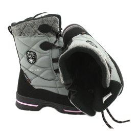 American Club Botas de nieve softshell con membrana American SN19 / 20 negro rosa gris 4