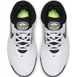 Zapatillas Nike Team Hustle D 9 Gs blancas AQ4224 100 para niños blanco negro blanco 1