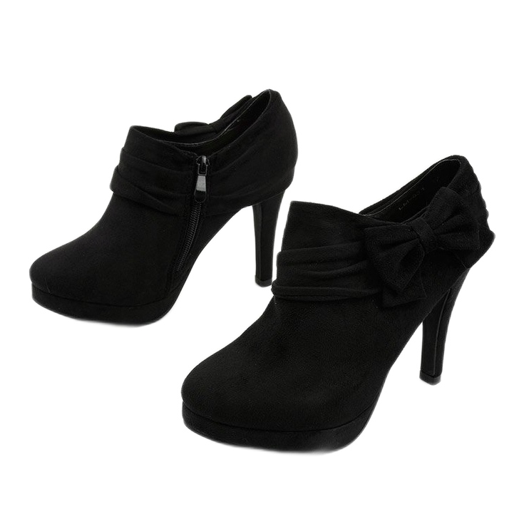 Botas negras de tacón alto con elástico Fharvix negro 2