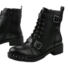 Botas negras con aislamiento con cordones Xylesh negro 1 Botas negras con aislamiento con cordones Xylesh negro 1
