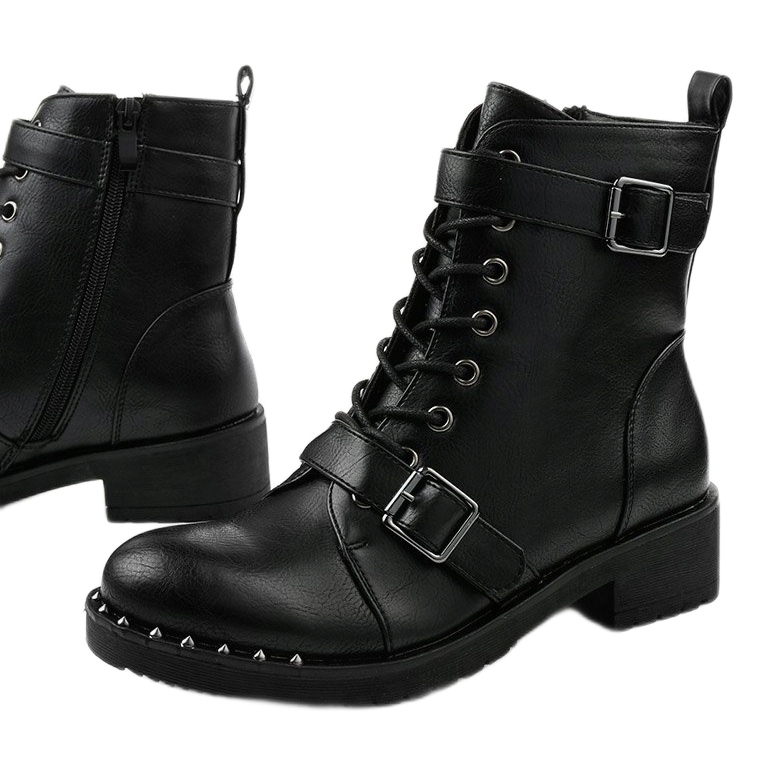 Botas negras con aislamiento con cordones Xylesh negro 1 Botas negras con aislamiento con cordones Xylesh negro 1