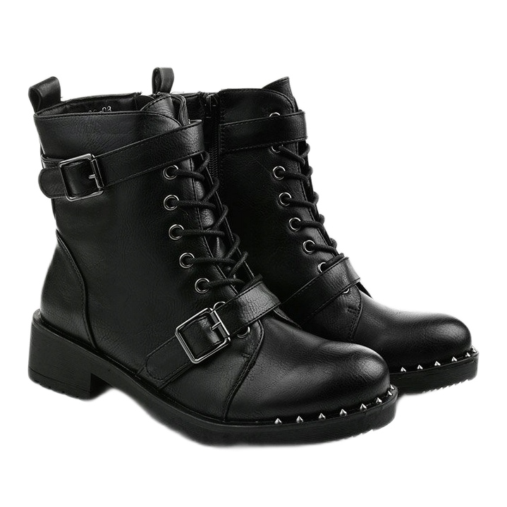 Botas negras con aislamiento con cordones Xylesh negro 2 Botas negras con aislamiento con cordones Xylesh negro 2