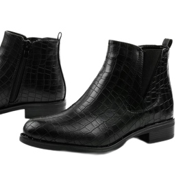 Botas negras con cremallera de Chesser negro 1