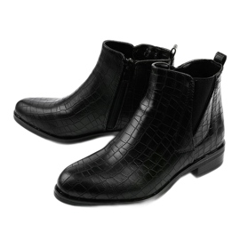 Botas negras con cremallera de Chesser negro 2