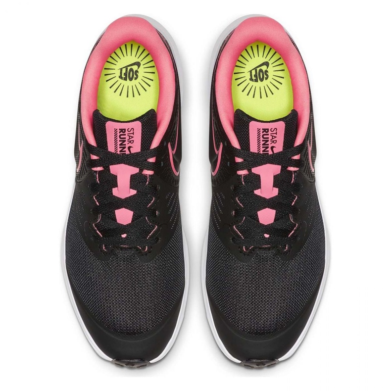 Zapatillas Nike Star Runner 2 Jr AQ3542 002 negro rosado 1