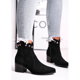 Botas De Mujer Con Tacón Alto Sergio Leone Negro BT617 1