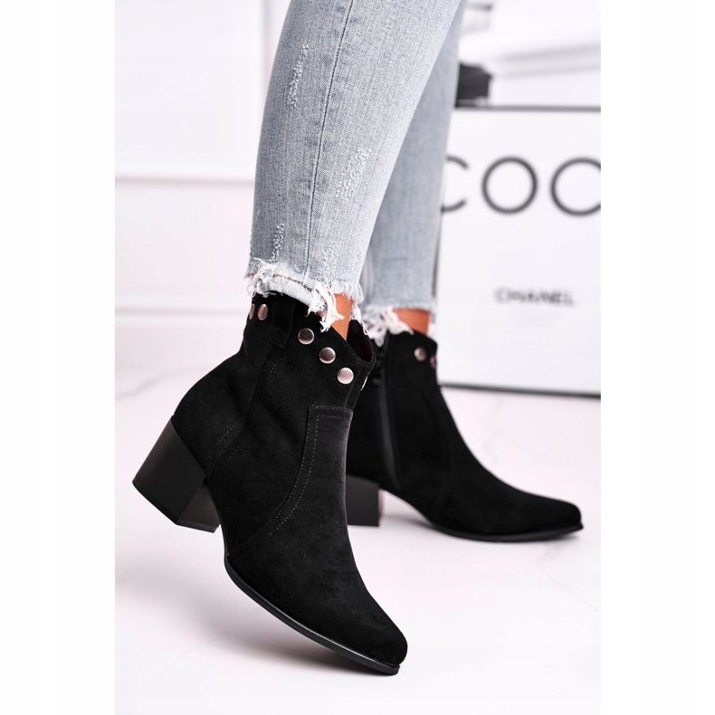 Botas De Mujer Con Tacón Alto Sergio Leone Negro BT617 2 Botas De Mujer Con Tacón Alto Sergio Leone Negro BT617 2