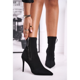 FG2 Botas De Mujer Con Tacón Alto Licra Negro Relase Me 1 FG2 Botas De Mujer Con Tacón Alto Licra Negro Relase Me 1