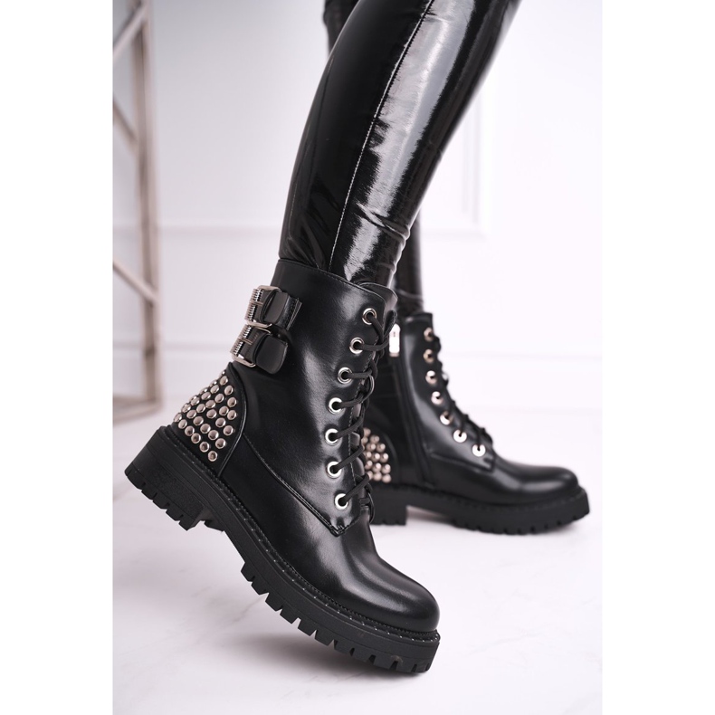 FRGIV Botas de mujer con diamantes de imitación Negro Siente tu tacto 2 FRGIV Botas de mujer con diamantes de imitación Negro Siente tu tacto 2