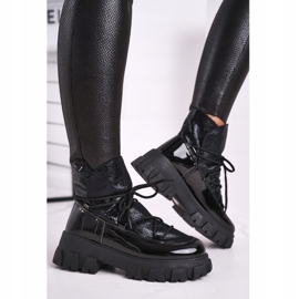 FRGIV Botas negras sin cordones Rochelle para mujer negro 2