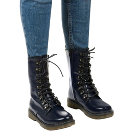 Botas adrientina azul marino mate 1