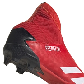 Botas de fútbol adidas Predator 20.3 Ll Fg Jr EF1907 negro rojo rojo 4